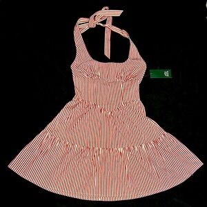 Wild Fable Red and White Striped Sun Dress